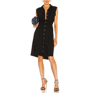 Amanda Uprichard 'Edith' Black Crepe Dress Size S